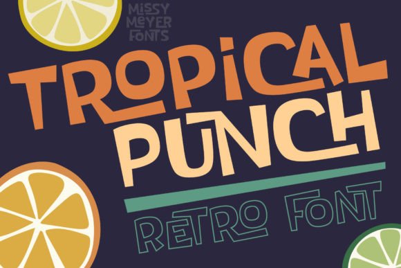 A Display Font That Brings Tropical Punch to Web Design