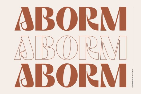 Aborm: A Modern Display Font for Campaign Design