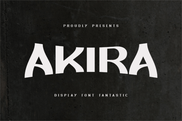 Akira Monoletter: A Display Font With Genuine Bite