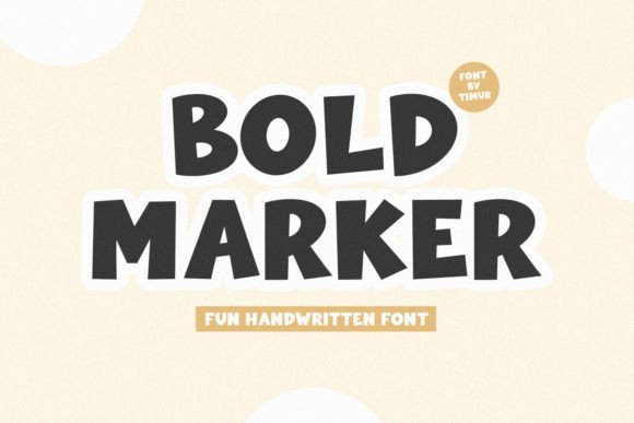 Bold Marker: A Display Font With Raw Confidence