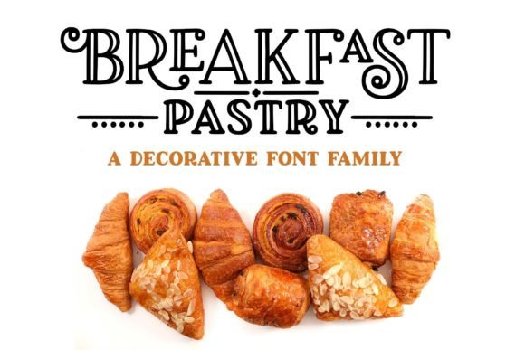 Breakfast Pastry Font: Warm Branding for Small Shops
