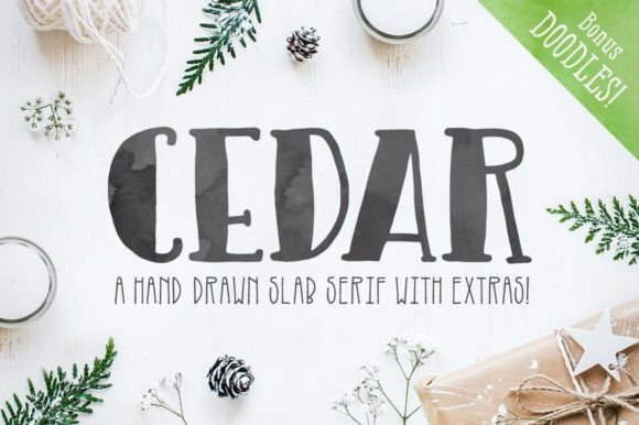 Cedar: A Hand-Drawn Slab Serif Font for Memorable Branding