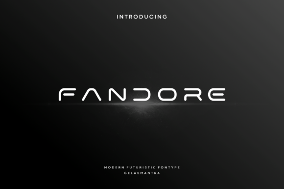 Fandore: A Futuristic Font for Minimalist Tech Branding