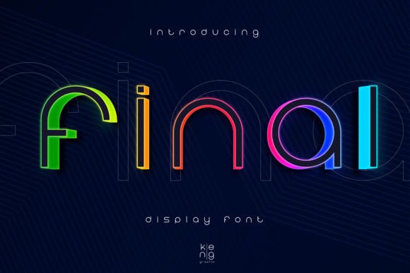 Final: A Sleek Display Font for Makers and Product Creators