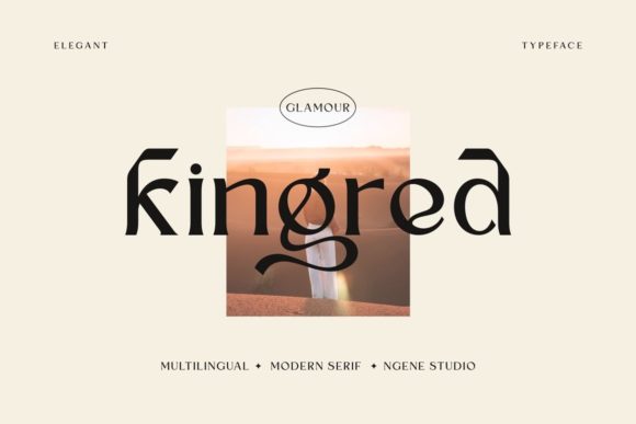Kingred: A Vintage Typeface for Editorial Design