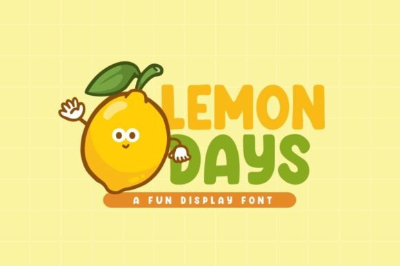 Lemon Days: A Playful Display Font for Web Designers and Brands