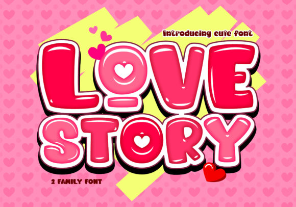 Love Story Font: A Playful Typeface for Crafters