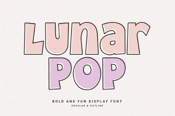 Lunar Pop: A Playful Display Font That Brightens Campaign Graphics