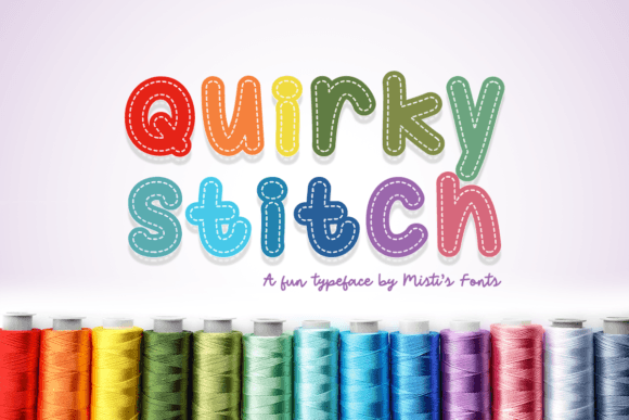 Quirky Stitch: A Chunky Stitched Typeface for Creative Campaigns