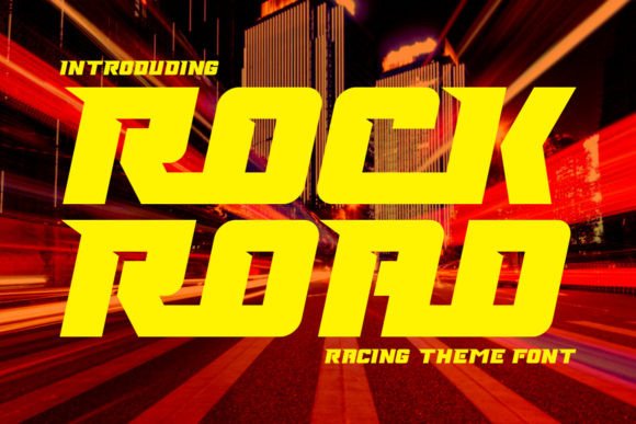 Rock Road: A Bold Racing Font for Makers