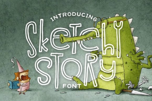 Sketchy Story: A Raw Hand-Drawn Typeface for Marketers