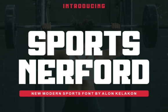 Sports Nerford: A Bold Display Font for Crafters
