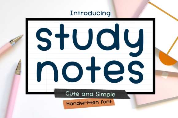Study Notes: A Cute & Clean Display Font for Crafters