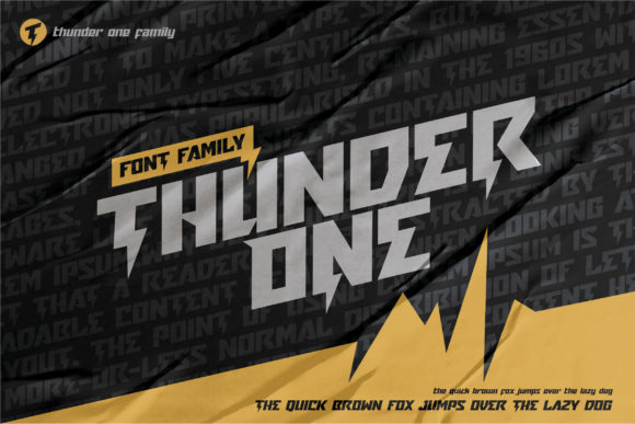 Thunder One: A Bold Display Font for Small Business Branding