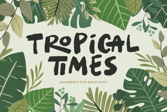 Tropical Times: A Bold Display Typeface for Editorial Design