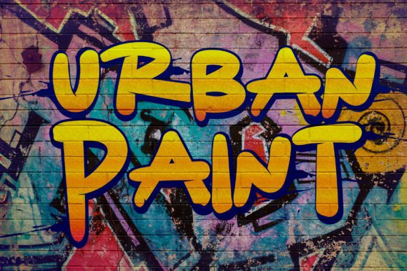 Urban Paint: A Display Typeface With Raw Character for Branding