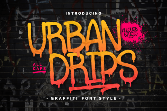 Urbandrips: A Graffiti Display Font for Bold Brand Moments