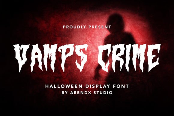 Vamps Crime: A Spooky Display Font for Makers