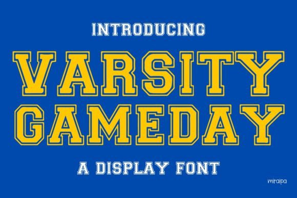 Varsity Gameday Typeface: A Bold Look for Small Brands